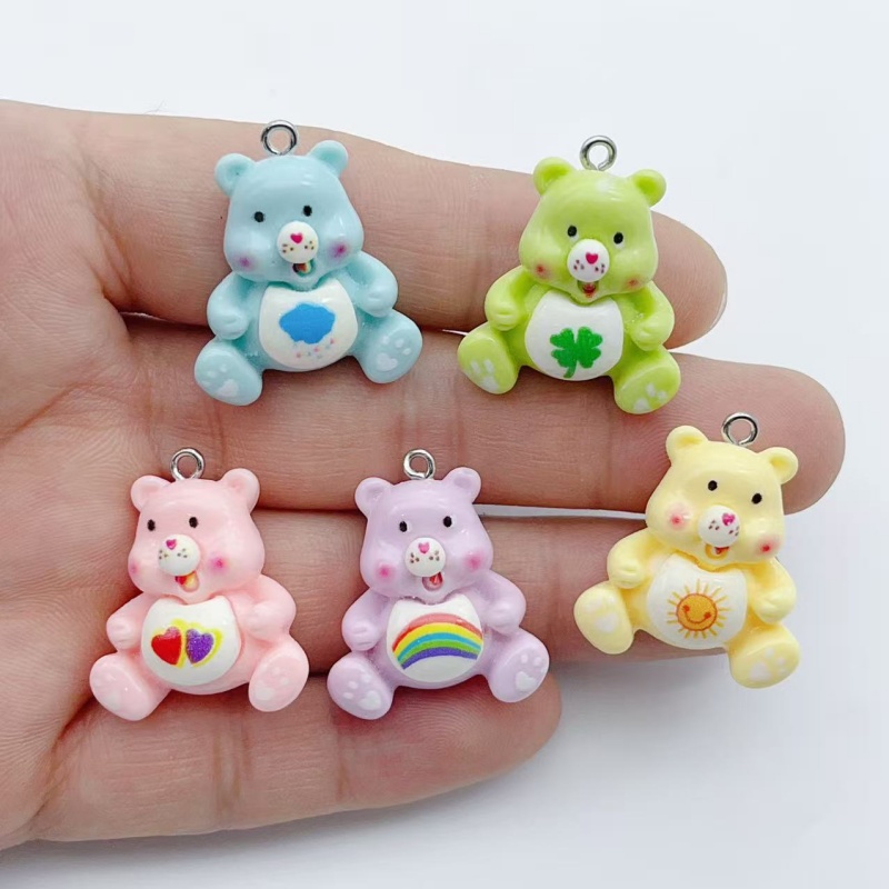Earrings - 10pcs cartoon animal charm pendant DIY
