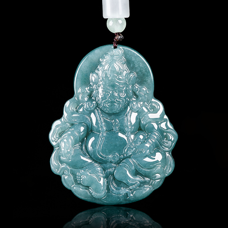 Necklaces - Burmese Jadeite Jambhala Pendant Necklace Luxury