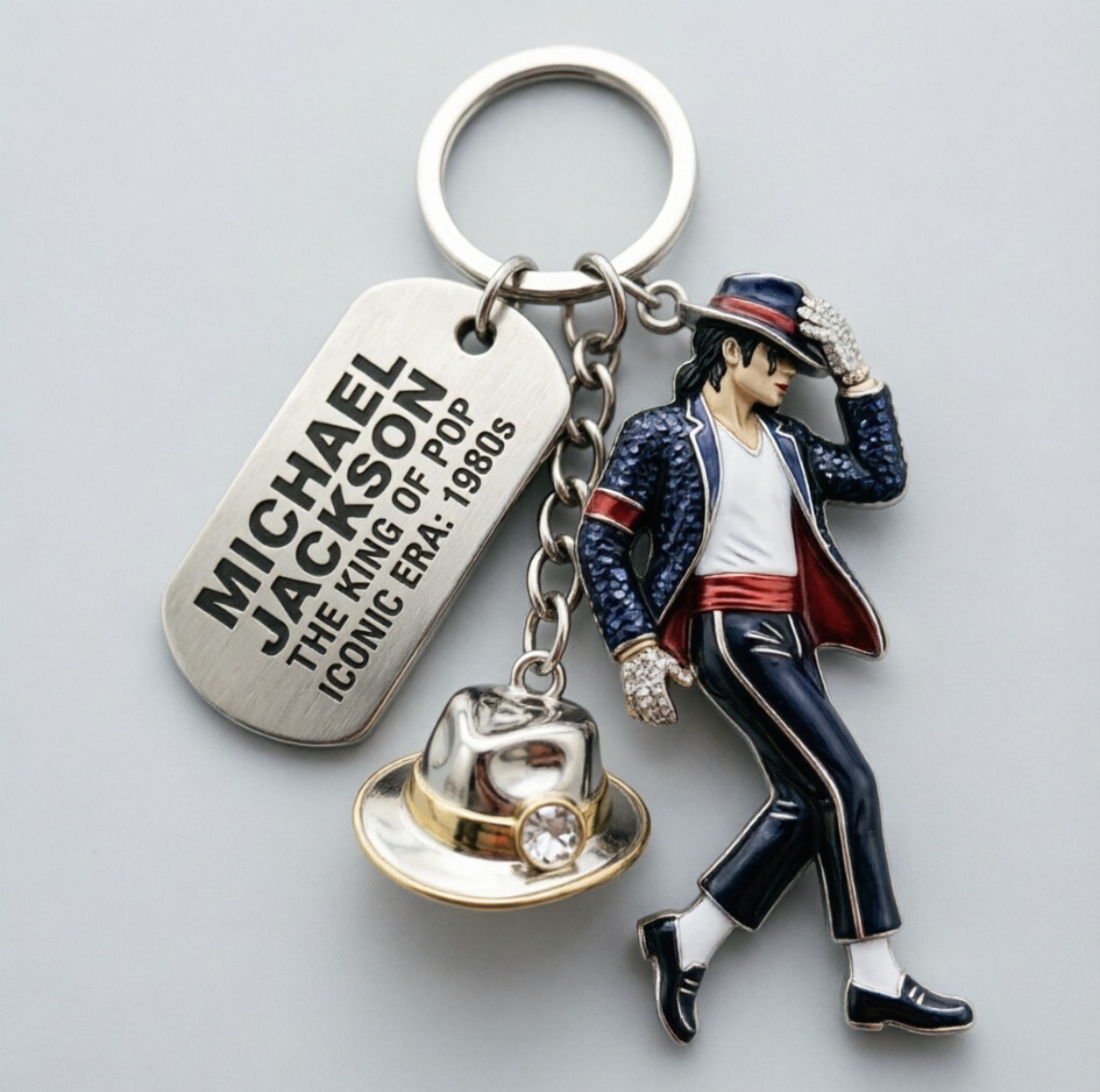 Rings - Michael Jackson Keychain Backpack Bags Pendant