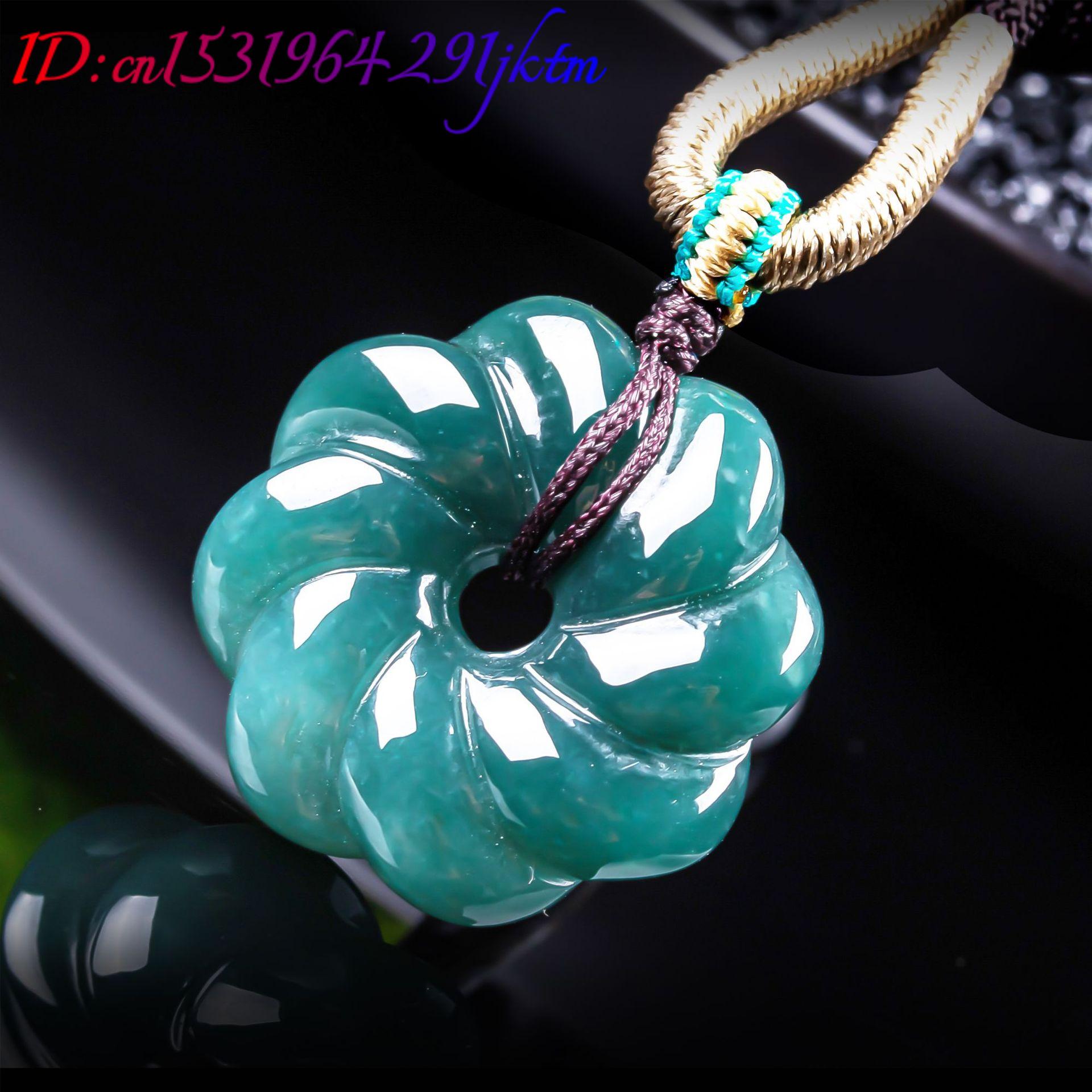Natural Burmese Jadeite Flower - Necklaces ulasan dan harga