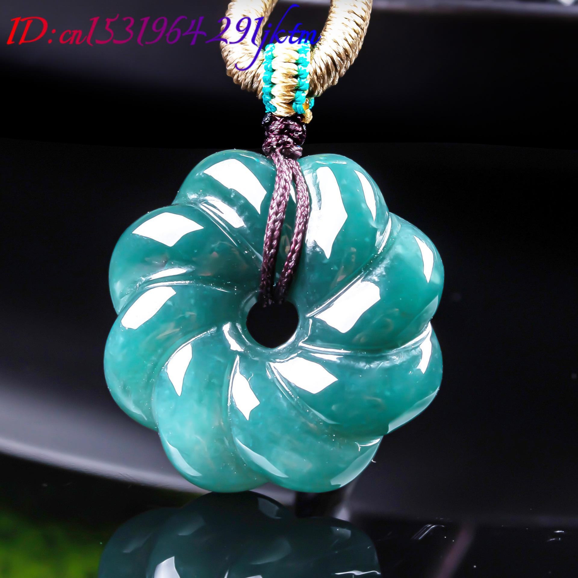 Natural Burmese Jadeite Flower - Necklaces ulasan dan harga