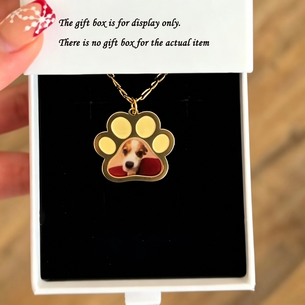 Personalized Pet Paw Colors Pr - Custom Name Necklace Stainless Steel ulasan dan harga