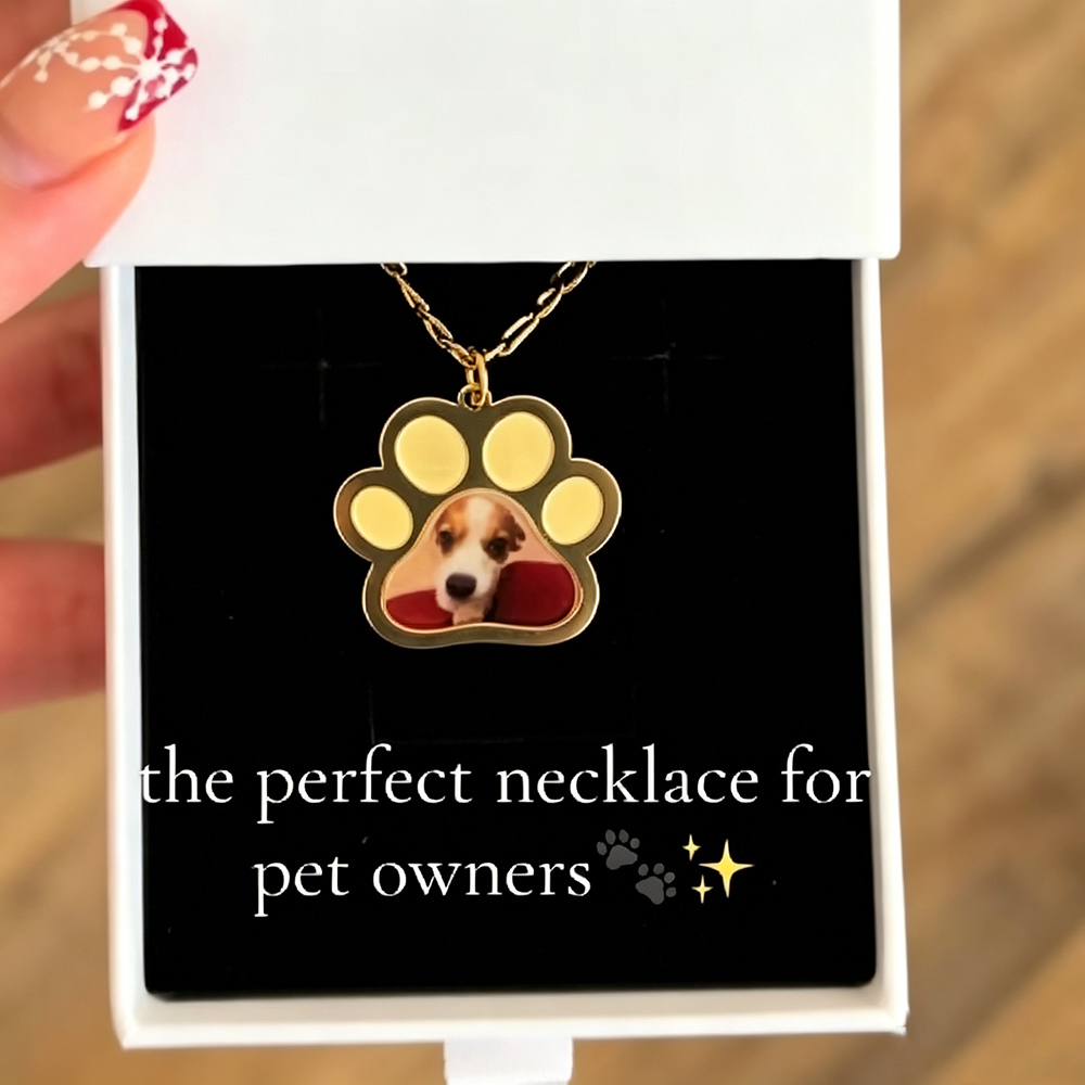 Personalized Pet Paw Colors Pr - Custom Name Necklace Stainless Steel ulasan dan harga