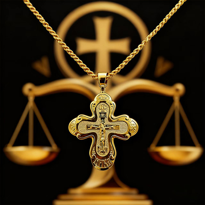 New 2026 Orthodox Pectoral Cro - Cross Pendant Necklace Gold ulasan dan harga