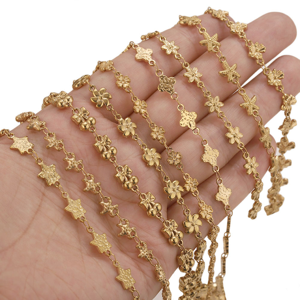 1Meter Stainless Steel Flower  - Body Jewelry ulasan dan harga