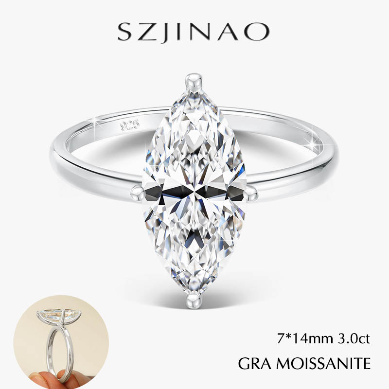 GRA 2/3CT Moissanite Engagemen - Moissanite Engagement Ring 1 Carat ulasan dan harga
