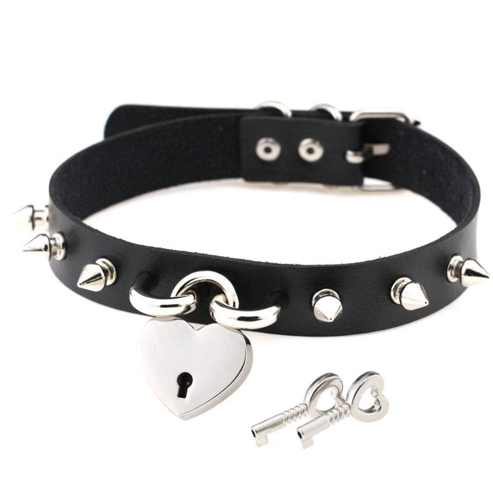Punk Spike Choker Necklaces fo - Goth Punk Spike Choker ulasan dan harga