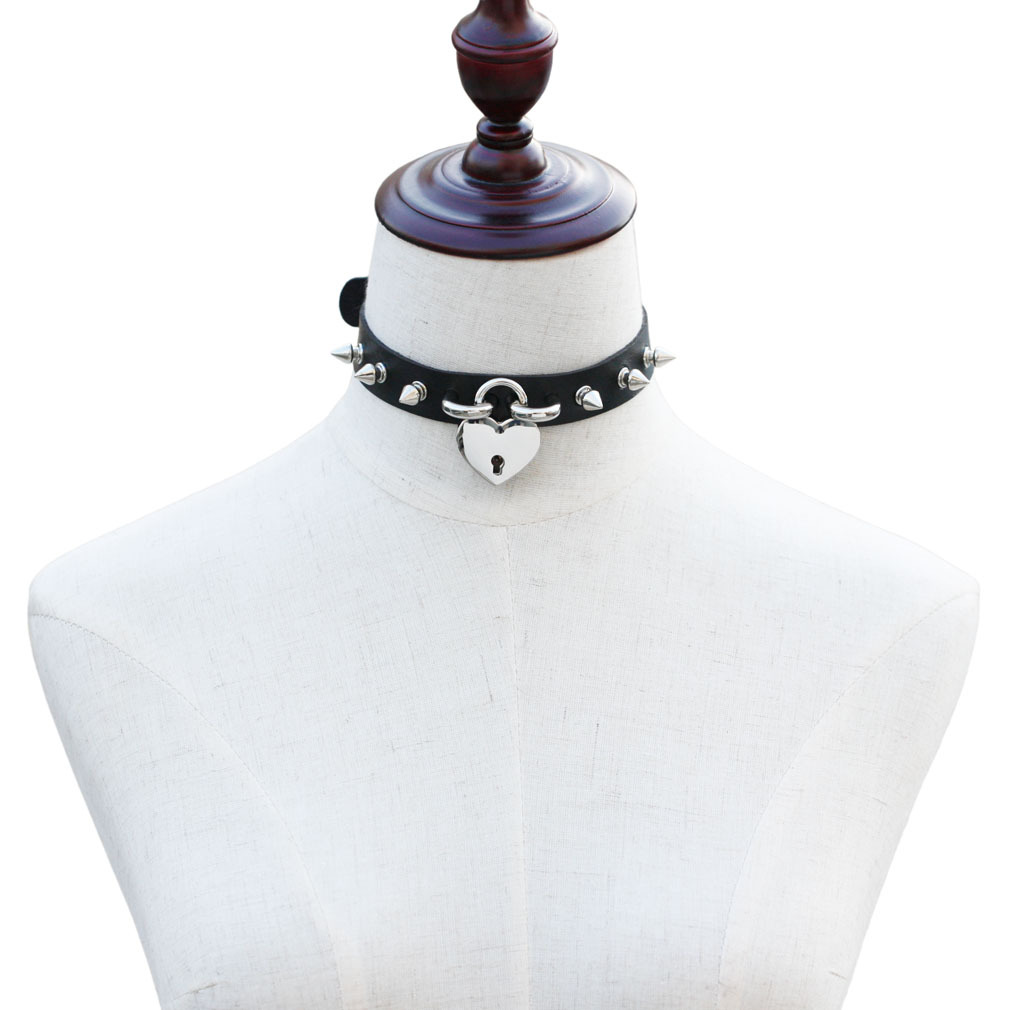 Punk Spike Choker Necklaces fo - Goth Punk Spike Choker ulasan dan harga