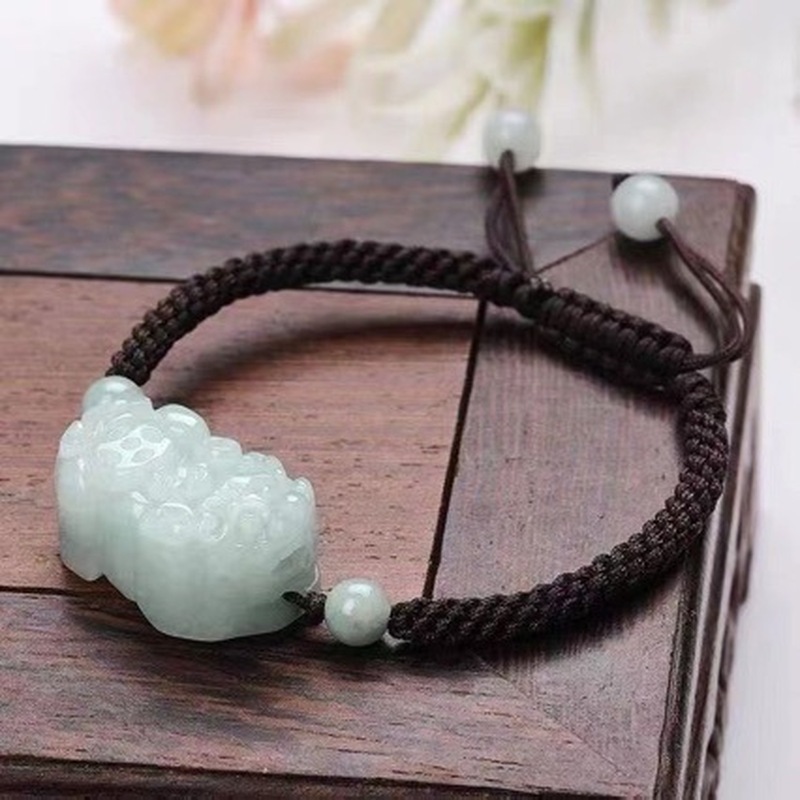 Natural Jadeite A-grade Pixiu  - Bracelets ulasan dan harga