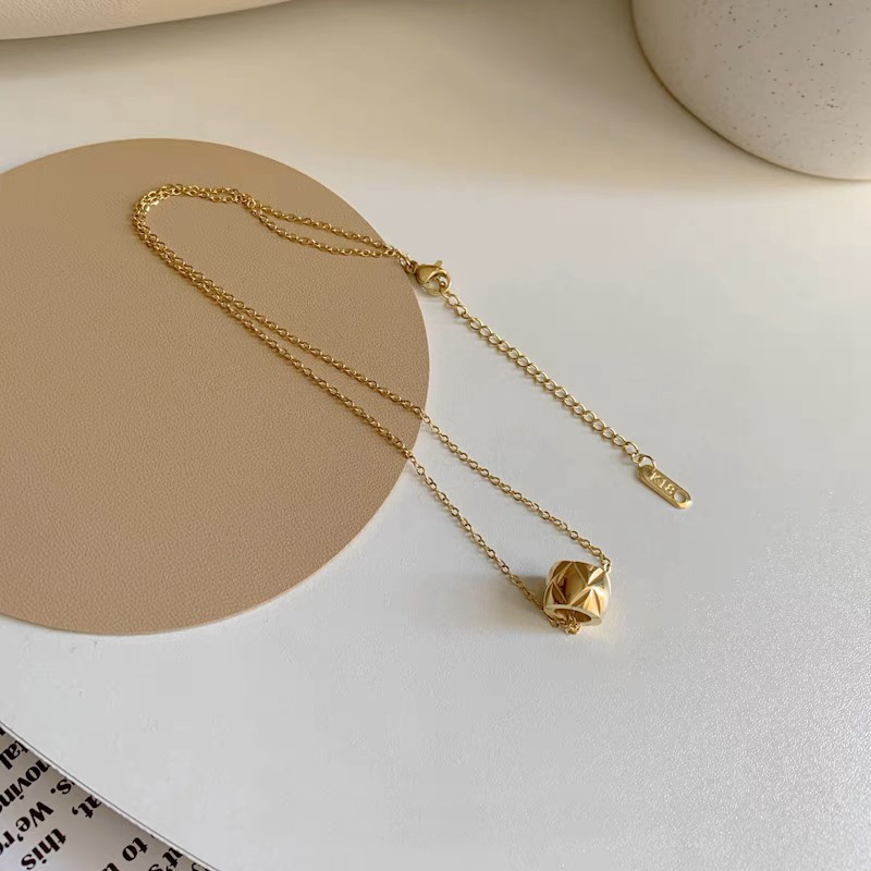 Luxury Golden Rhombus Cross Ci - Cross Pendant Necklace Gold ulasan dan harga