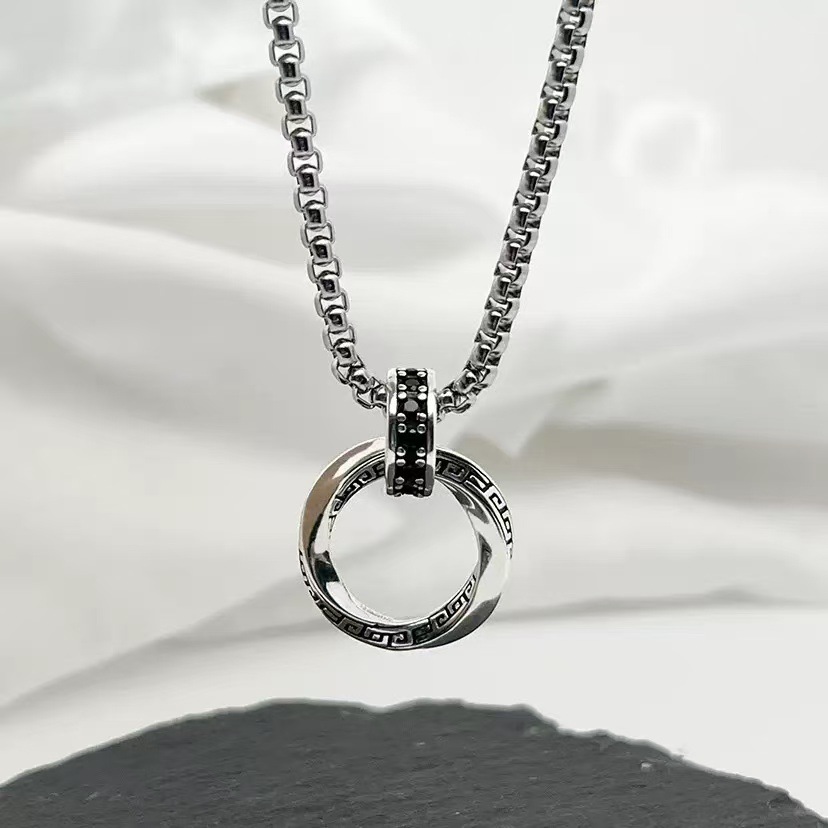 925 Sterling Silver Necklace P - 925 Sterling Silver Chain Necklace Men ulasan dan harga