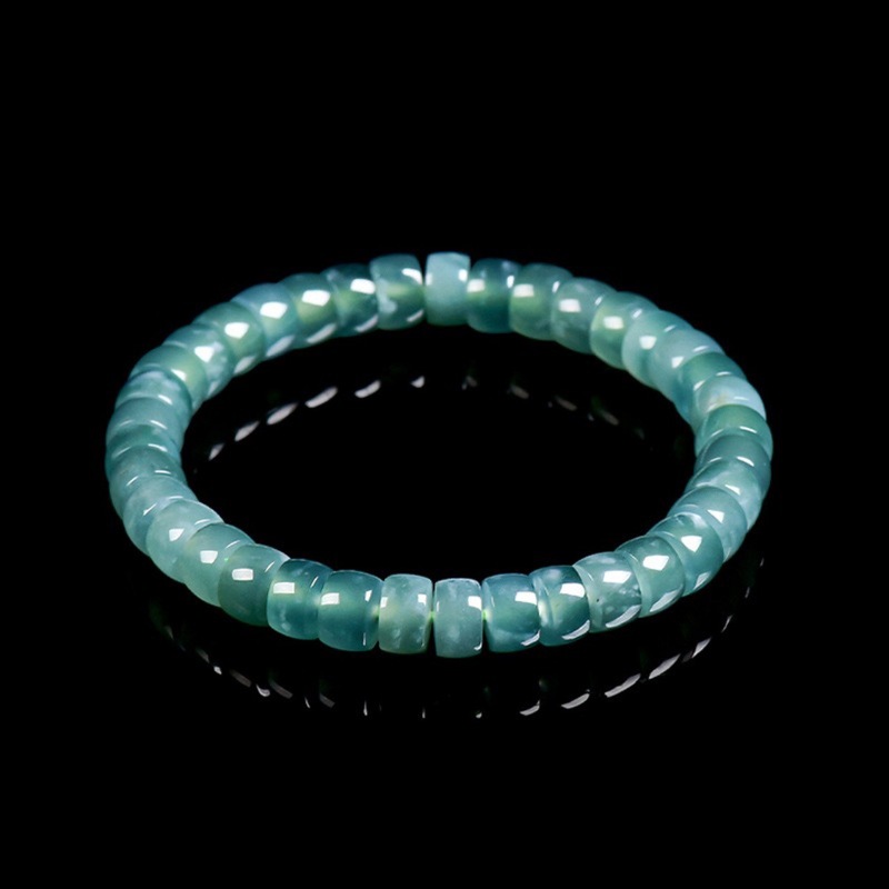 Natural Grade A Jadeite Blue W - Bracelets ulasan dan harga