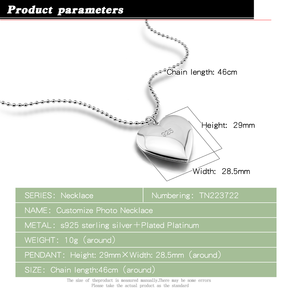 Eternal Love Heart Choker 925  - Heart Locket Necklace Photo ulasan dan harga
