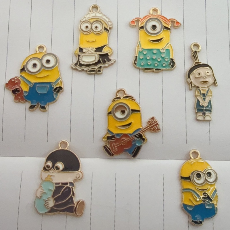 10pcs alloy drip oil cartoon p - Earrings ulasan dan harga