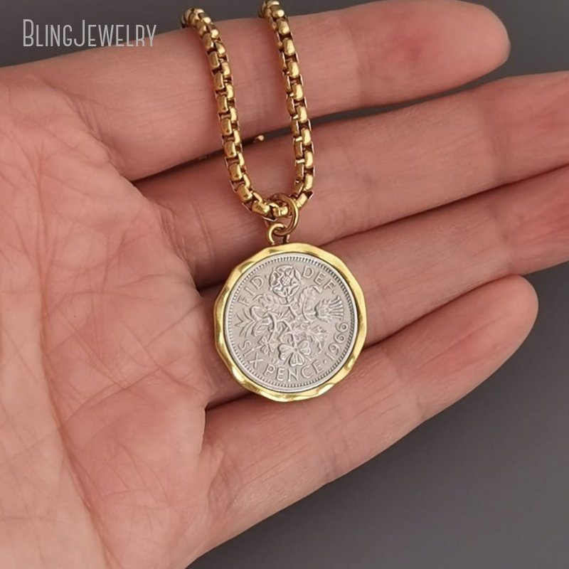 10pcs Waterproof Stainless Ste - Cross Pendant Necklace Gold ulasan dan harga