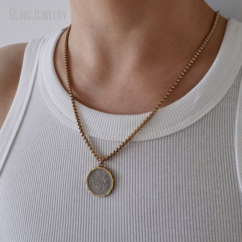 10pcs Waterproof Stainless Ste - Cross Pendant Necklace Gold ulasan dan harga