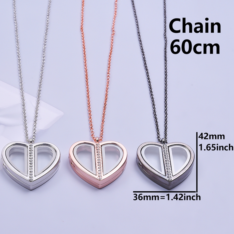 Magnet Heart Locket Necklace F - Heart Locket Necklace Photo ulasan dan harga