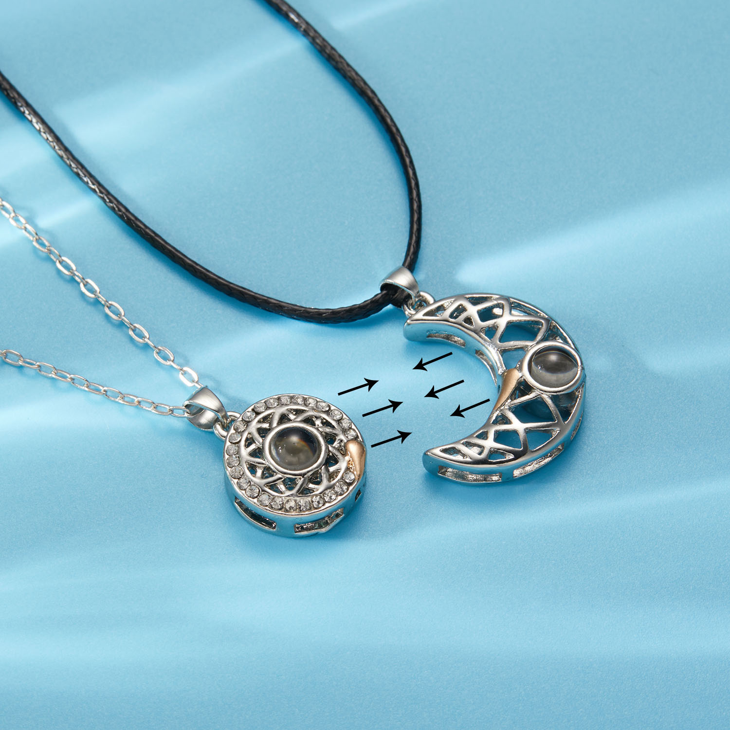 Romantic Magnetic Sun Moon Cou - Magnetic Couple Matching Necklaces ulasan dan harga
