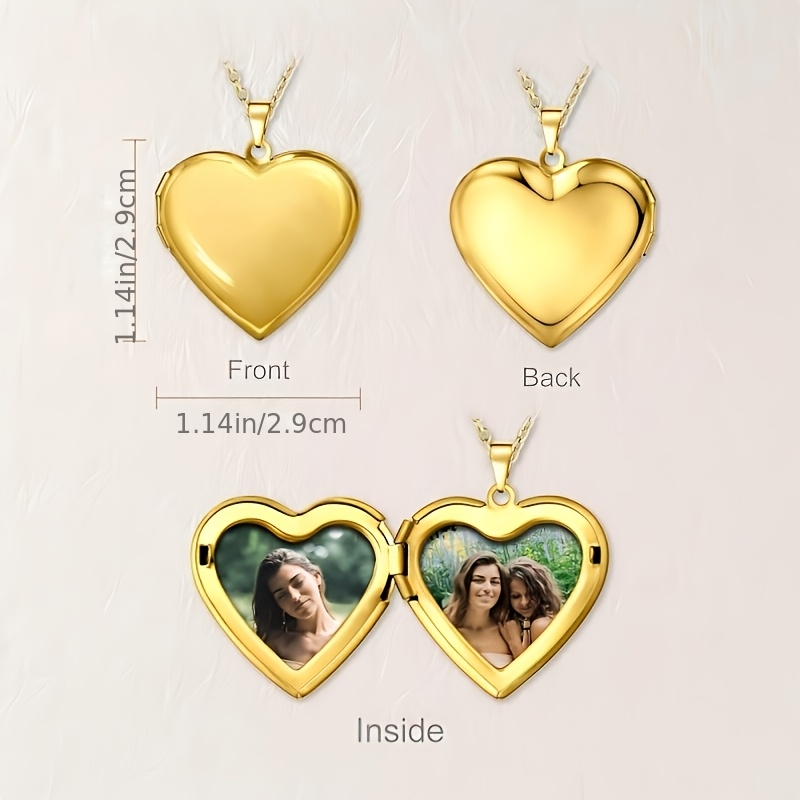 Custom Photo Heart Vintage Loc - Heart Locket Necklace Photo ulasan dan harga