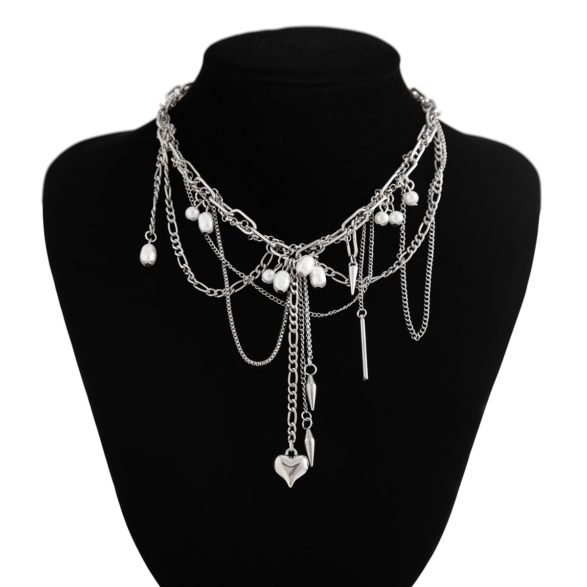 Vintage Irregular Imitation Pe - Pearl Choker Necklace Vintage ulasan dan harga