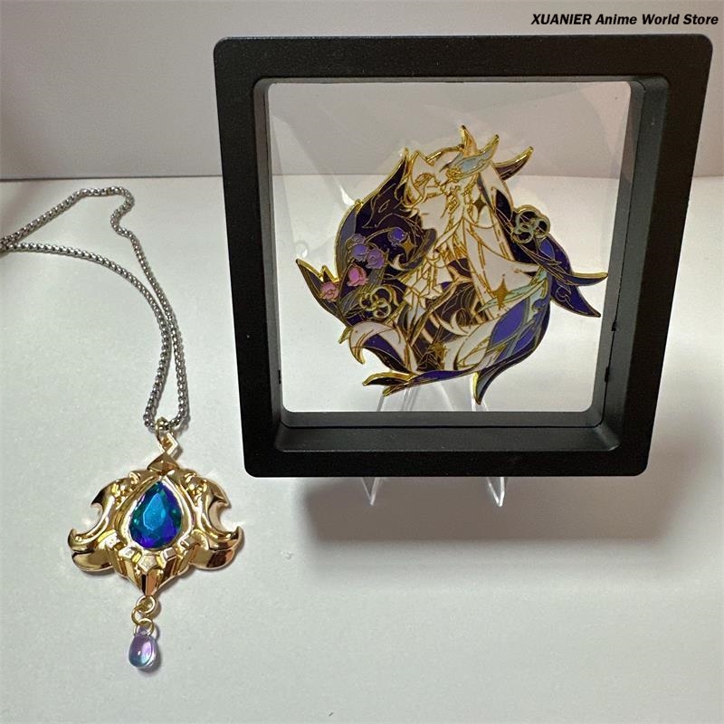 Anime Neuvillette Metal Badge  - Anime Pendant Necklace ulasan dan harga