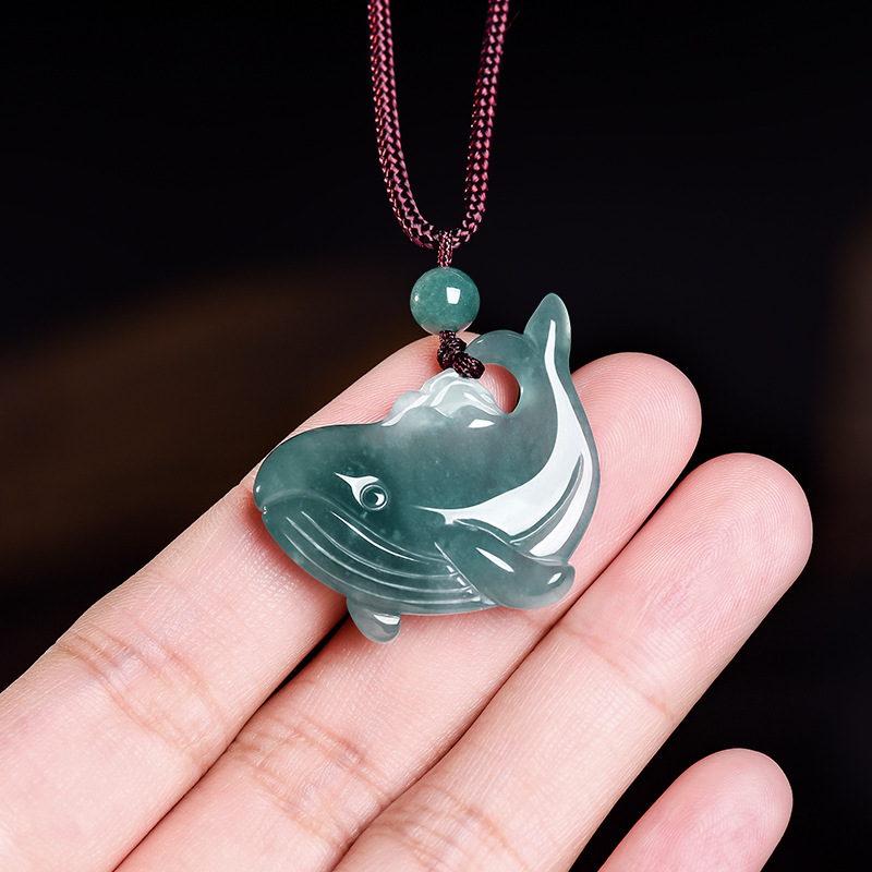 Natural Burmese Jadeite Whale  - Necklaces ulasan dan harga