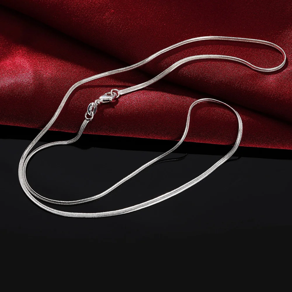 40-75cm Length 925 Sterling Si - 925 Sterling Silver Chain Necklace Men ulasan dan harga