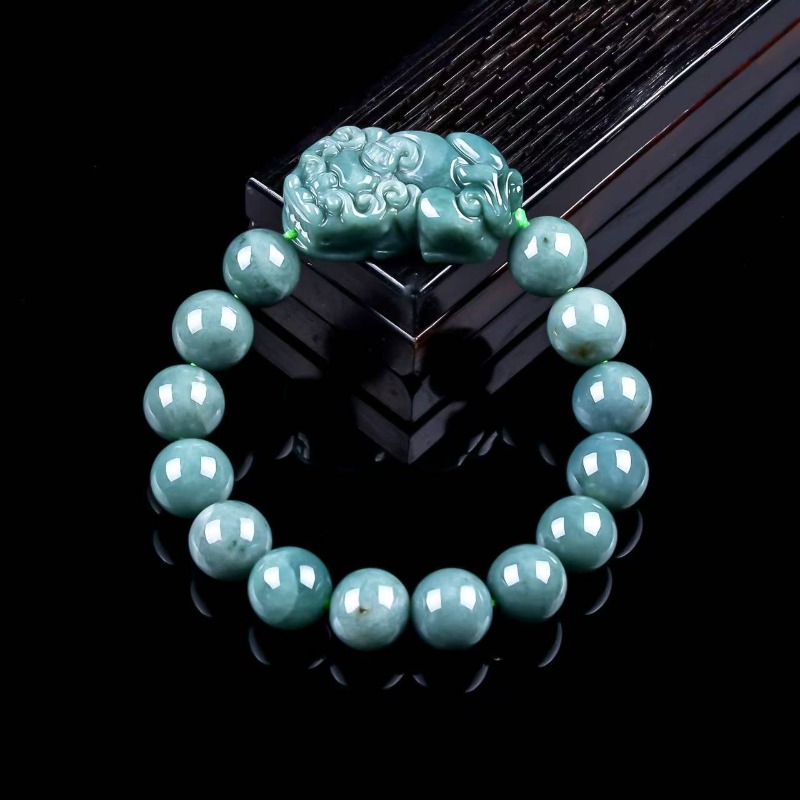 Natural Real Emerald Blue Wate - Bracelets ulasan dan harga