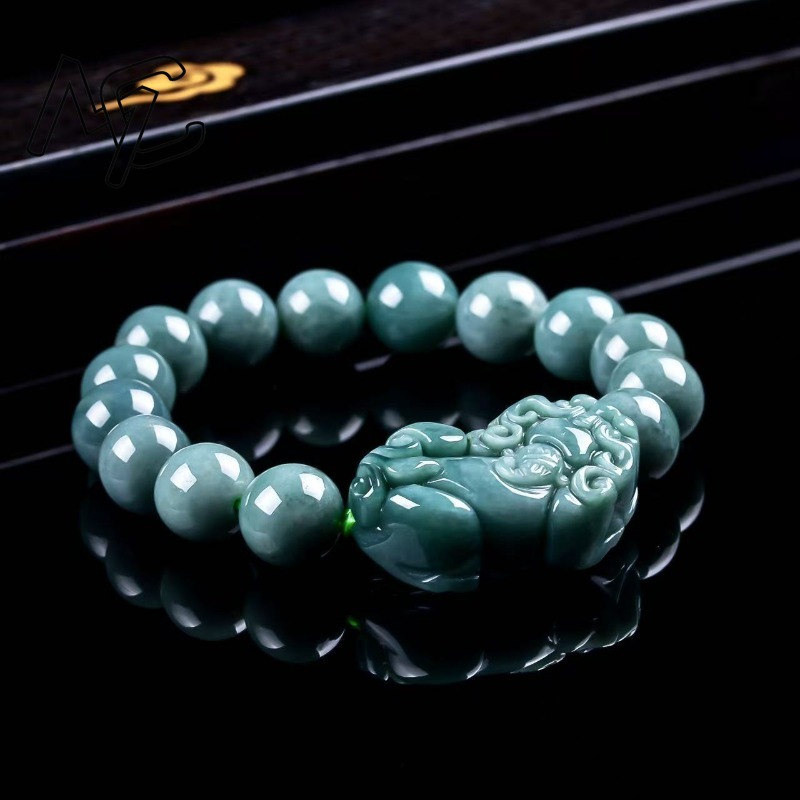Natural Real Emerald Blue Wate - Bracelets ulasan dan harga