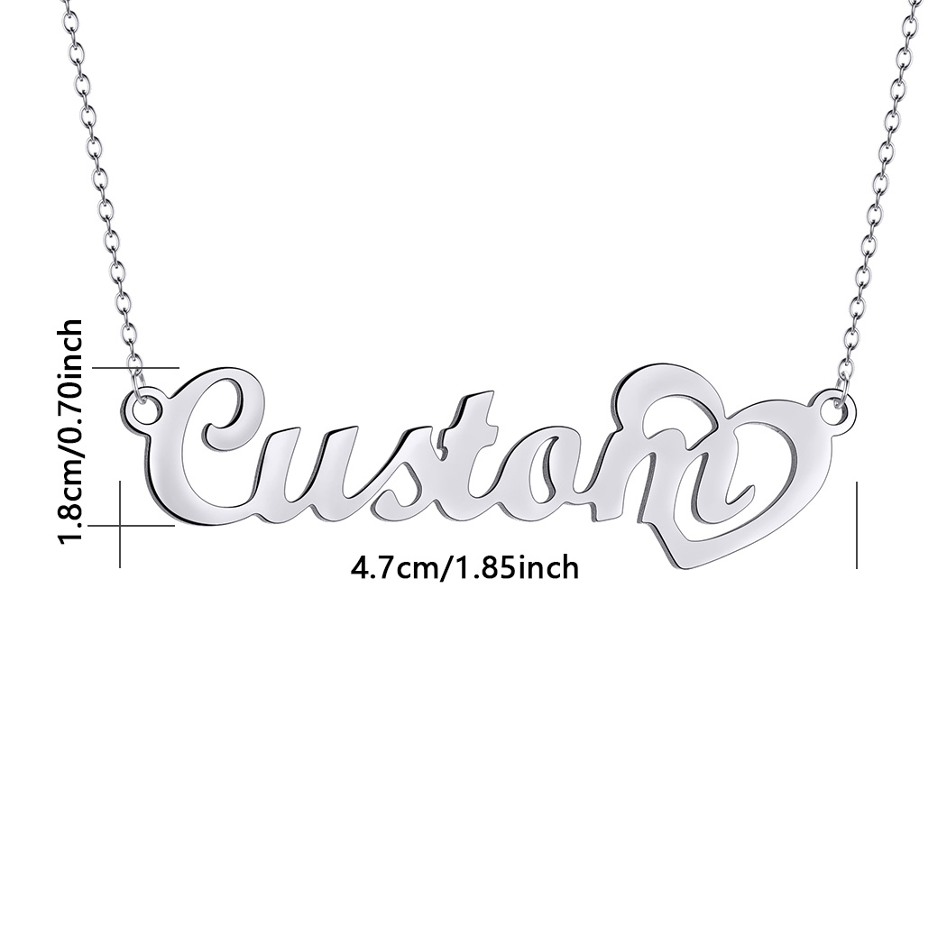 Customized Name Necklace with  - Custom Name Necklace Stainless Steel ulasan dan harga