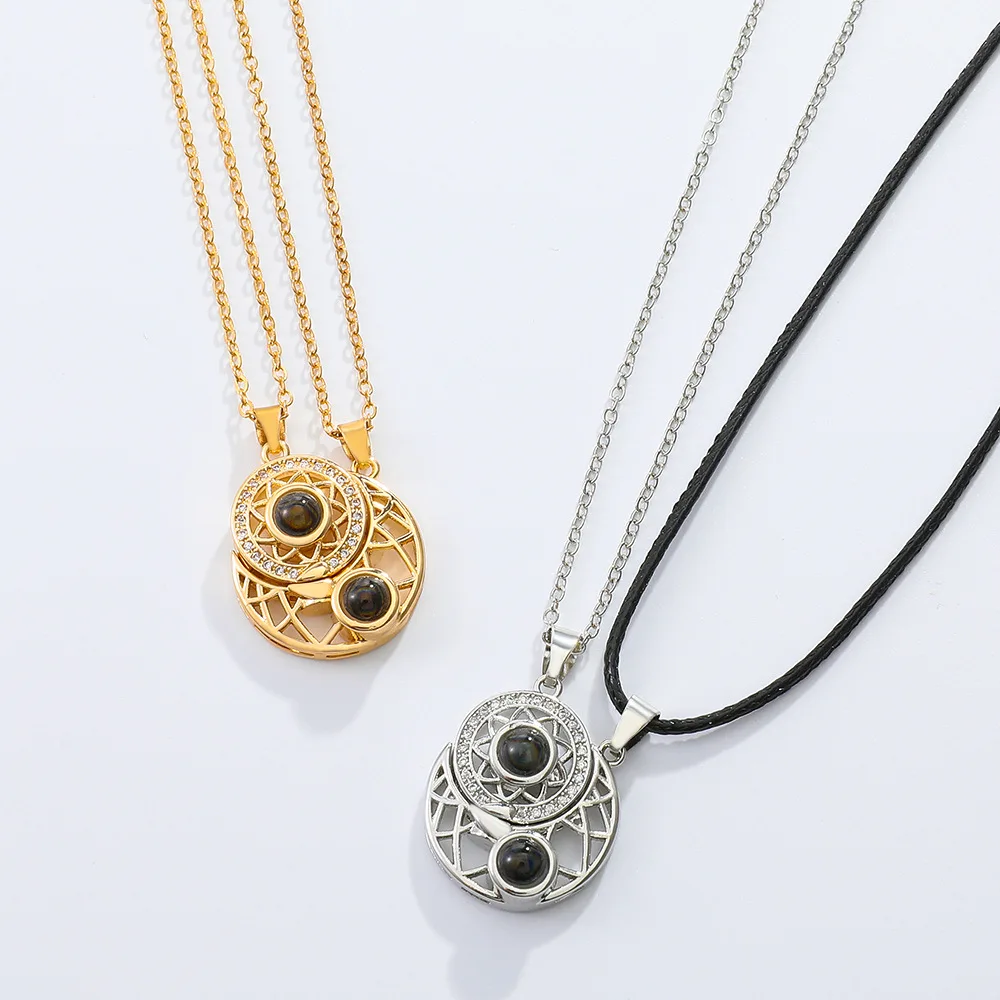 2PCS Magnetic Couple Matching  - Magnetic Couple Matching Necklaces ulasan dan harga
