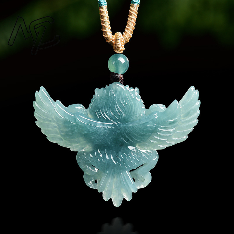 Real Natural Emerald Jade Blue - Necklaces ulasan dan harga
