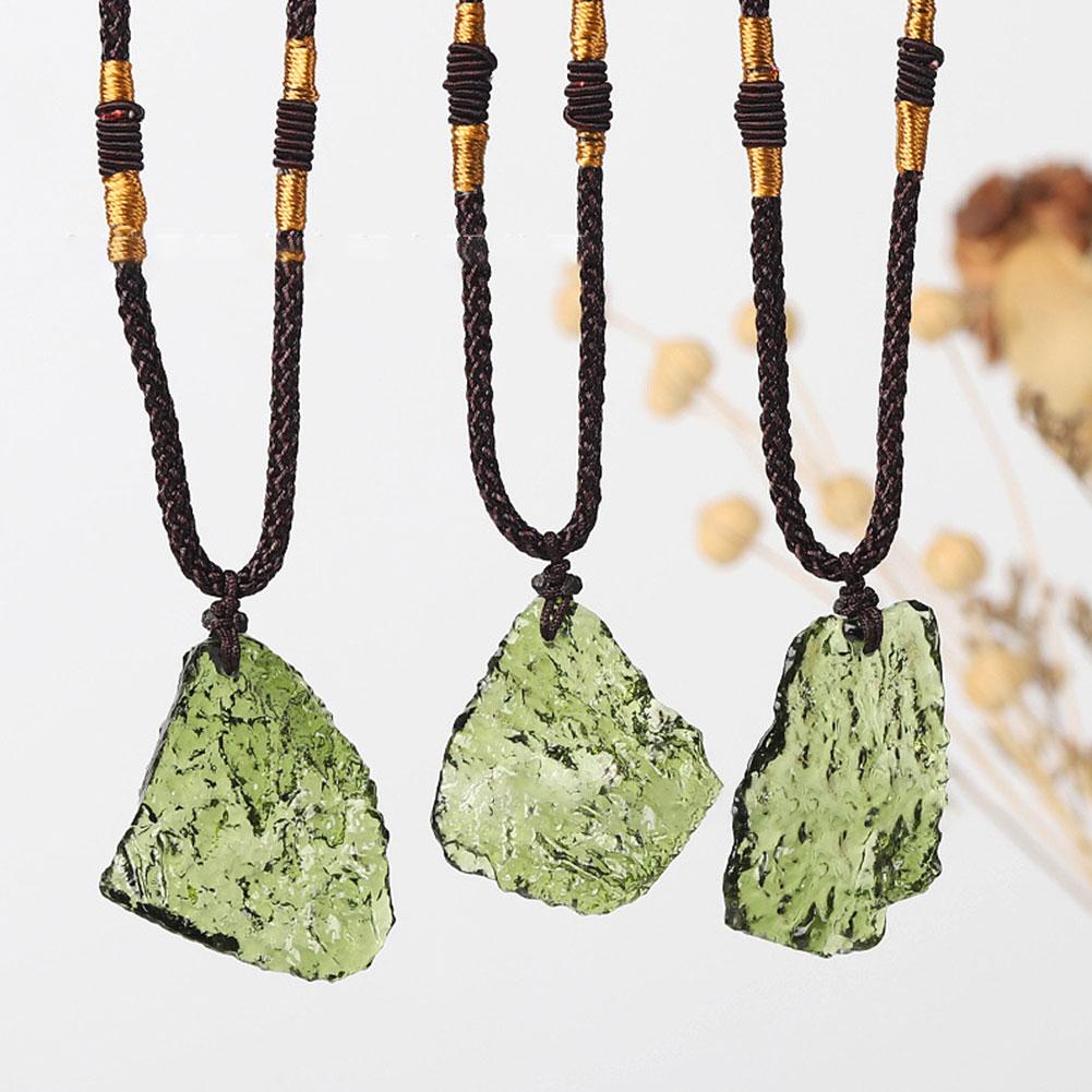 Natural Unique Crystal Quartz  - Crystal Pendant Necklace Natural Stone ulasan dan harga