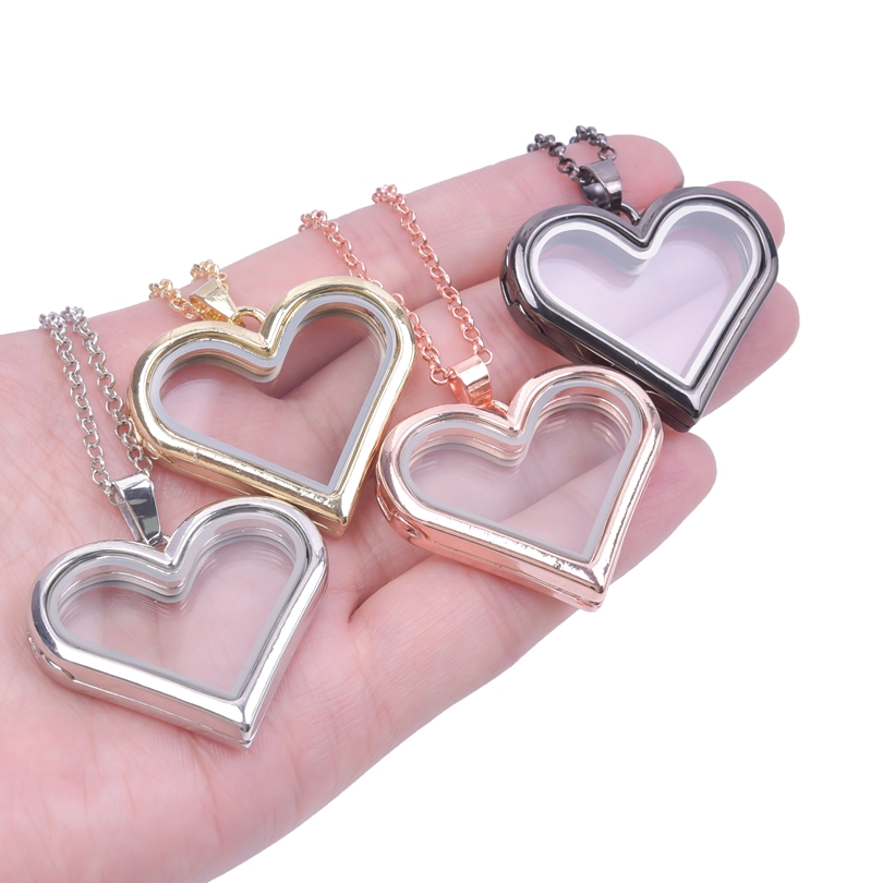 1Pc Y2K Girl Sweet Love Heart  - Heart Locket Necklace Photo ulasan dan harga