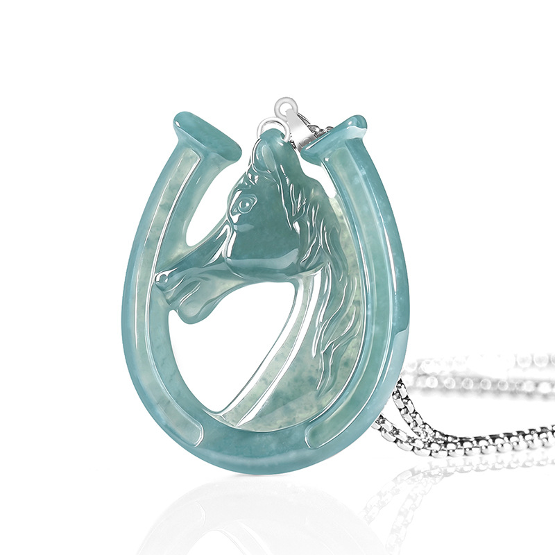 S925 Silver Natural Blue Water - Necklaces ulasan dan harga