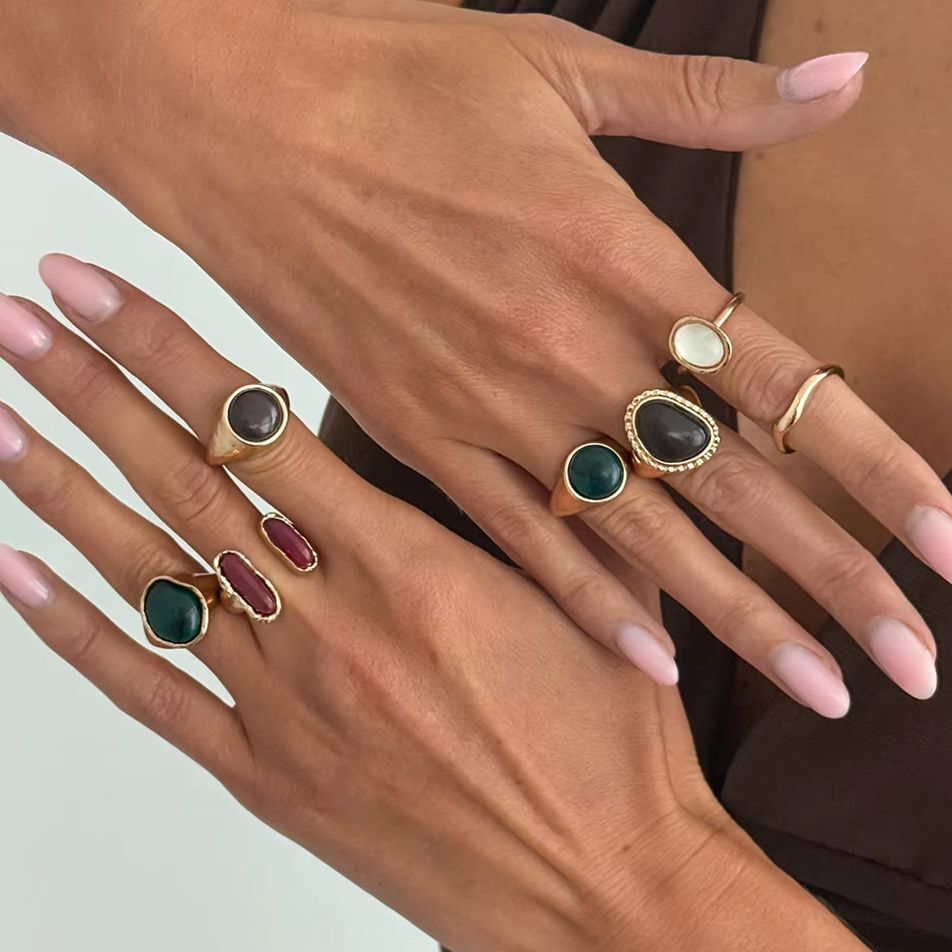 IngeSight.Z 7Pcs/Set Punk Tren - Vintage Punk Knuckle Rings Set ulasan dan harga