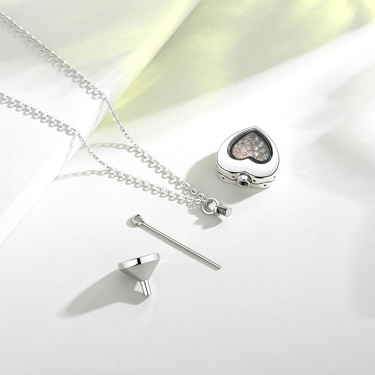 Eudora Sterling Silver Heart L - Heart Locket Necklace Photo ulasan dan harga