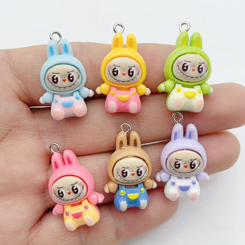10Pcs Kawaii Rabbit Strawberry - Earrings ulasan dan harga