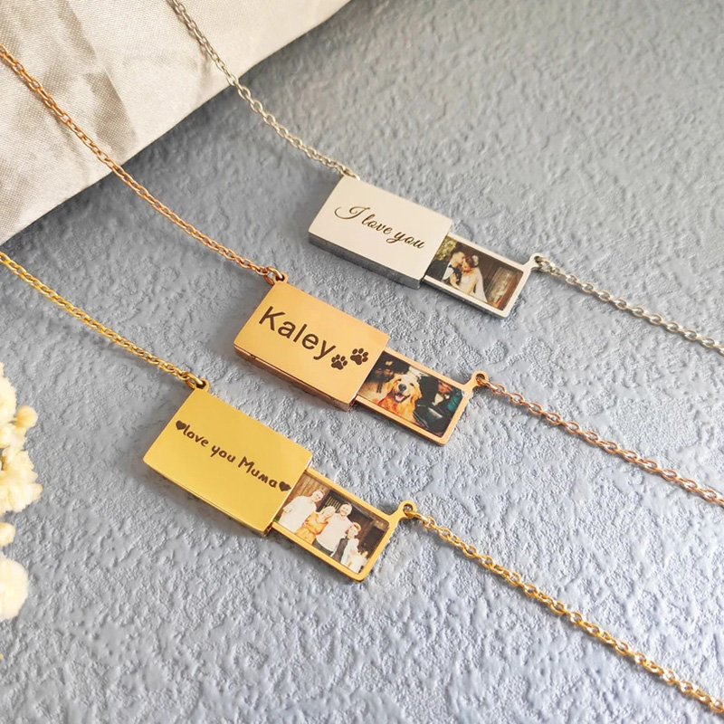 Personalized Stainless Steel P - Heart Locket Necklace Photo ulasan dan harga