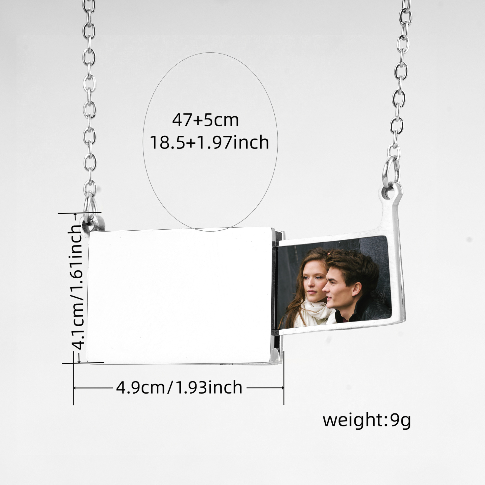 Personalized Stainless Steel P - Heart Locket Necklace Photo ulasan dan harga