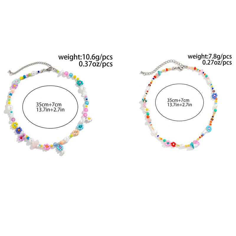 Boho Simple Beads Imitation Pe - Pearl Choker Necklace Vintage ulasan dan harga