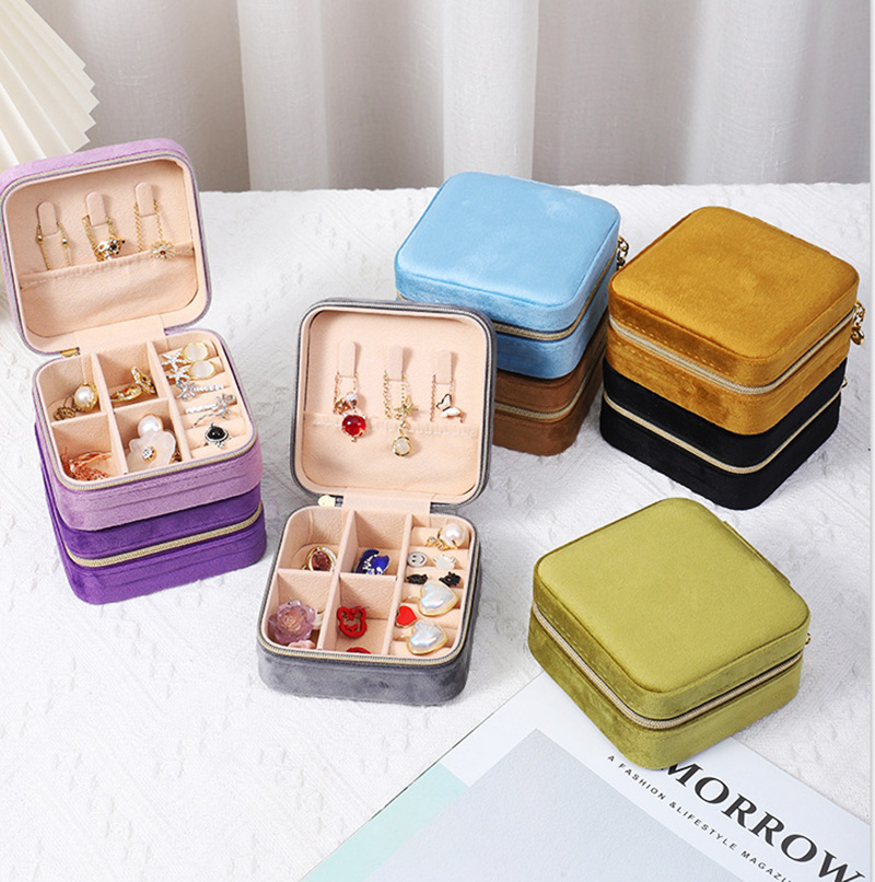 Plush Velvet Jewelry Box For W - Earrings ulasan dan harga