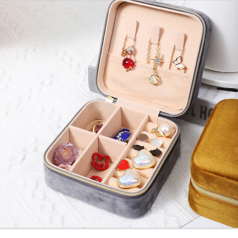 Plush Velvet Jewelry Box For W - Earrings ulasan dan harga