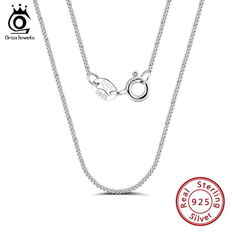 ORSA JEWELS Italian 925 Sterli - 925 Sterling Silver Chain Necklace Men ulasan dan harga