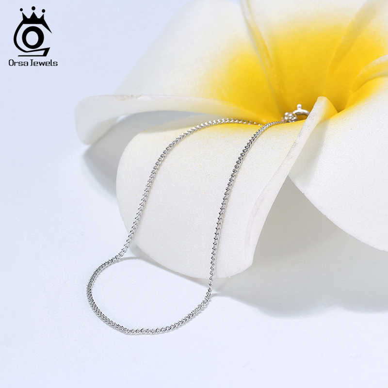 ORSA JEWELS Italian 925 Sterli - 925 Sterling Silver Chain Necklace Men ulasan dan harga