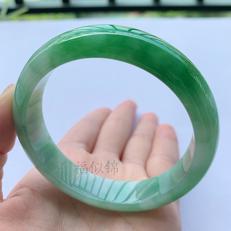 Old Mine Icy Jadeite Bracelet, - Bracelets ulasan dan harga