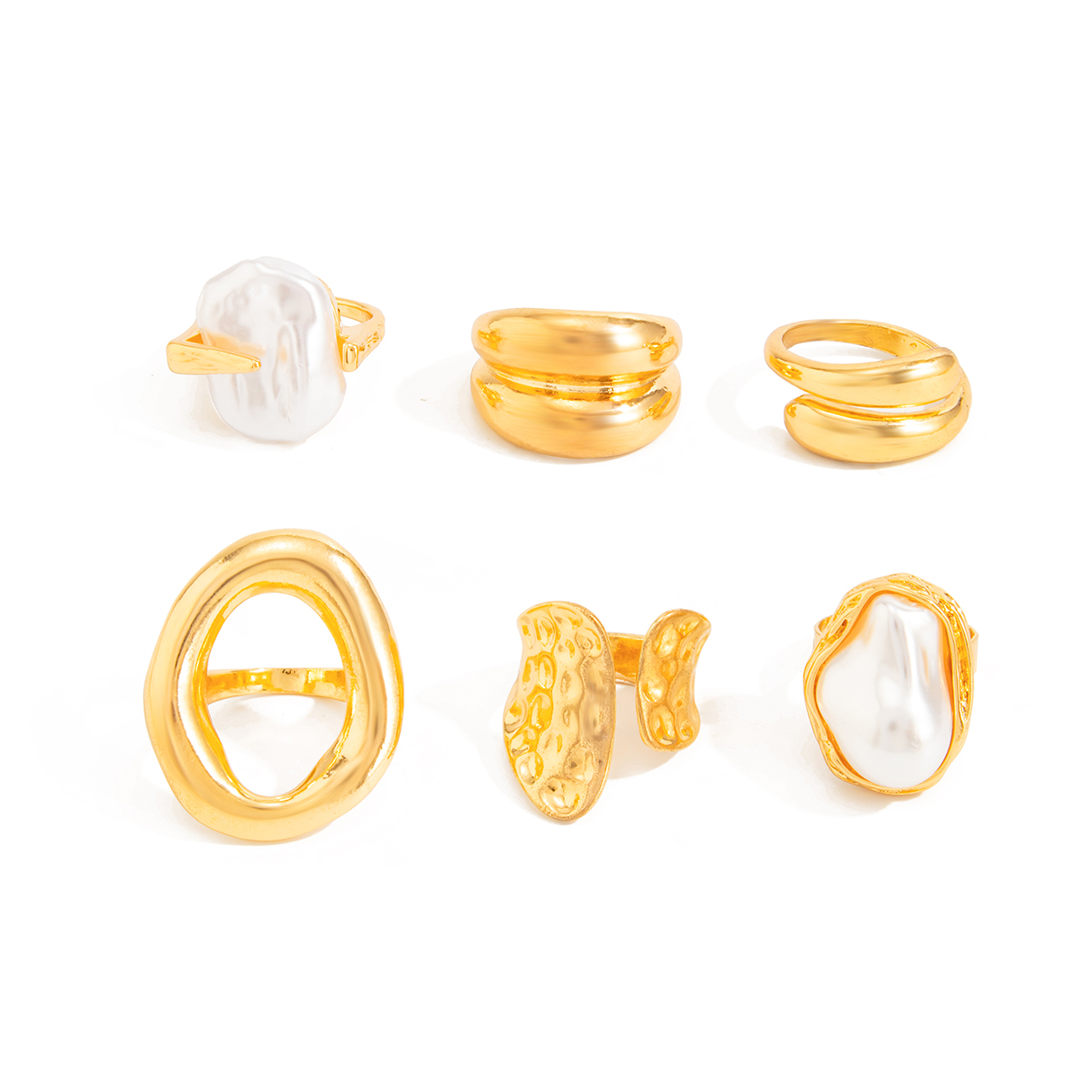 Ingemark 6Pcs/Set Boho Imitati - Vintage Punk Knuckle Rings Set ulasan dan harga