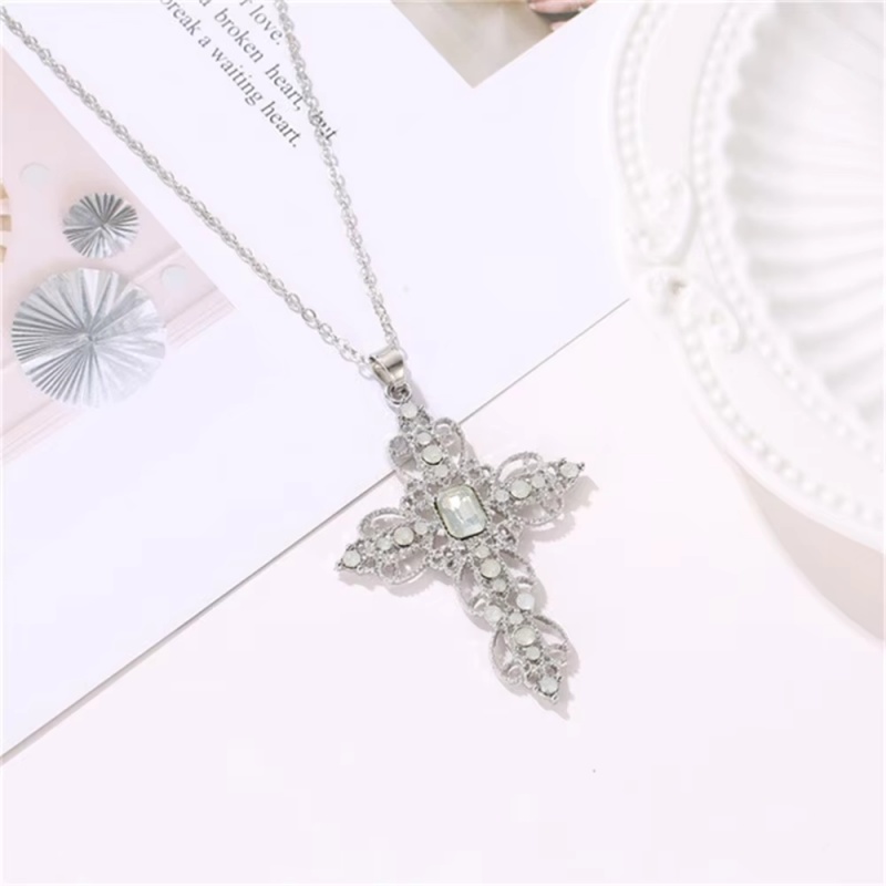 2-piece Y2K double-layer neckl - Layered Pendant Necklace Aesthetic ulasan dan harga