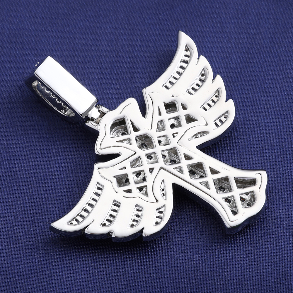 Hip Hop Full Diamond 18k gold  - Cross Pendant Necklace Gold ulasan dan harga