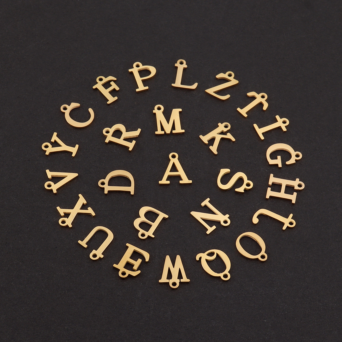 Fashion A-Z Initial Heart Pend - Initial Letter Necklace 18K Gold ulasan dan harga